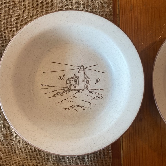 French stoneware Va Au Lave- Vaiselle fishing village Set of 4 - handmade. - Picture 6 of 14